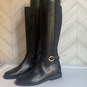 New Cole Haan Tall black knee high riding boots 7.5